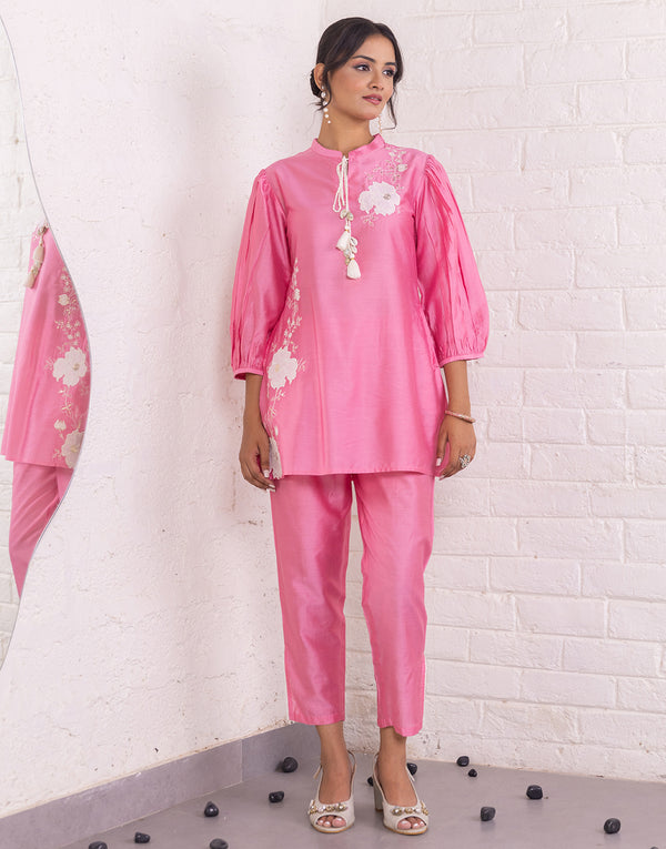 Adhya Kurta set in Pink