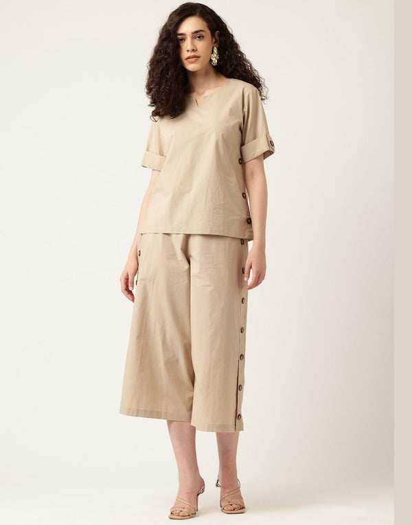 CELINE DION SUPER COMFY BEIGE CO-ORD SET