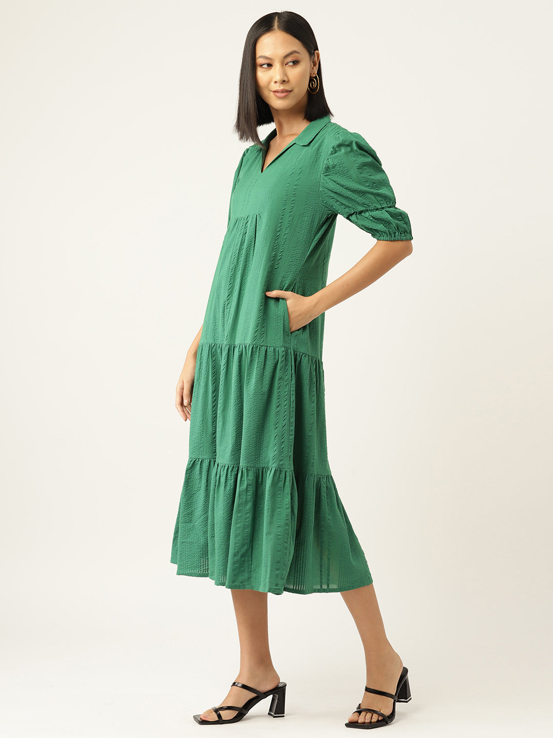 Ella Green Dress – Studio Misri