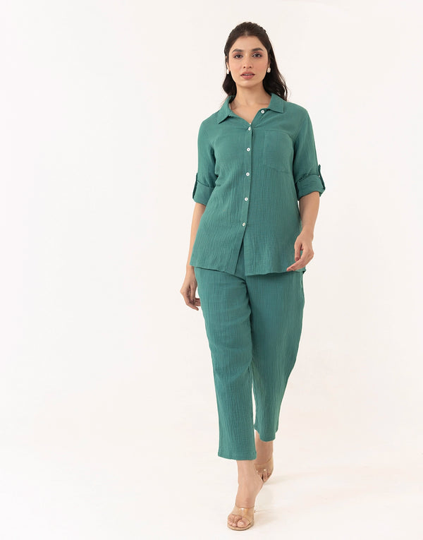 LILLIAN GREEN  PLAIN CO-ORD SET