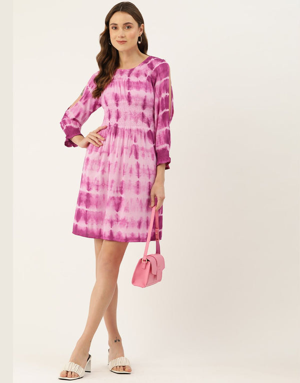 GLOBUS PINK TIE-DIE DRESS