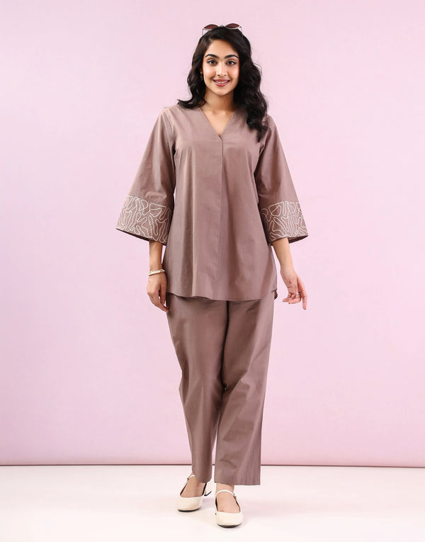MOLLY BROWN  EMBROIDERED CO-ORD SET