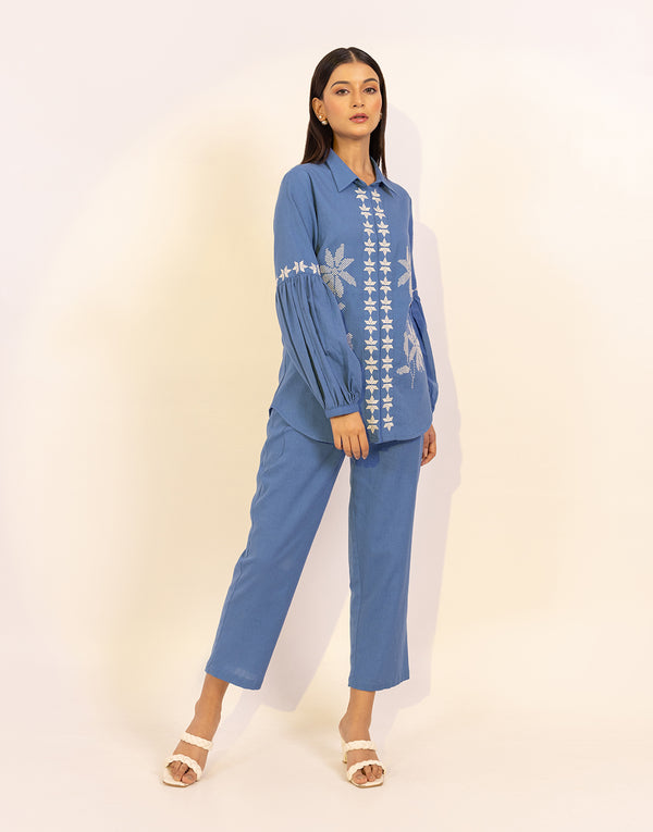 Roso Blue Co-ord set- 2pc set