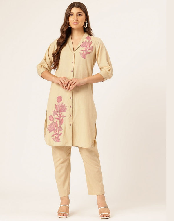 SUNEHRI GUL EMBROIDERED KURTA SET