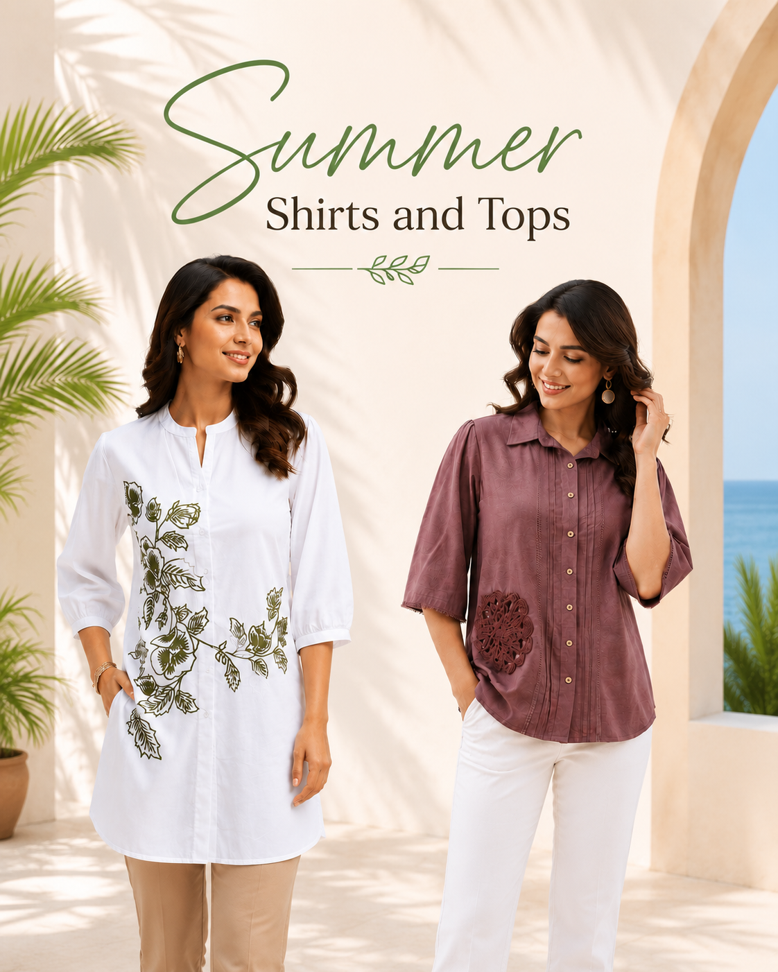 Summer shirts and tops from misri