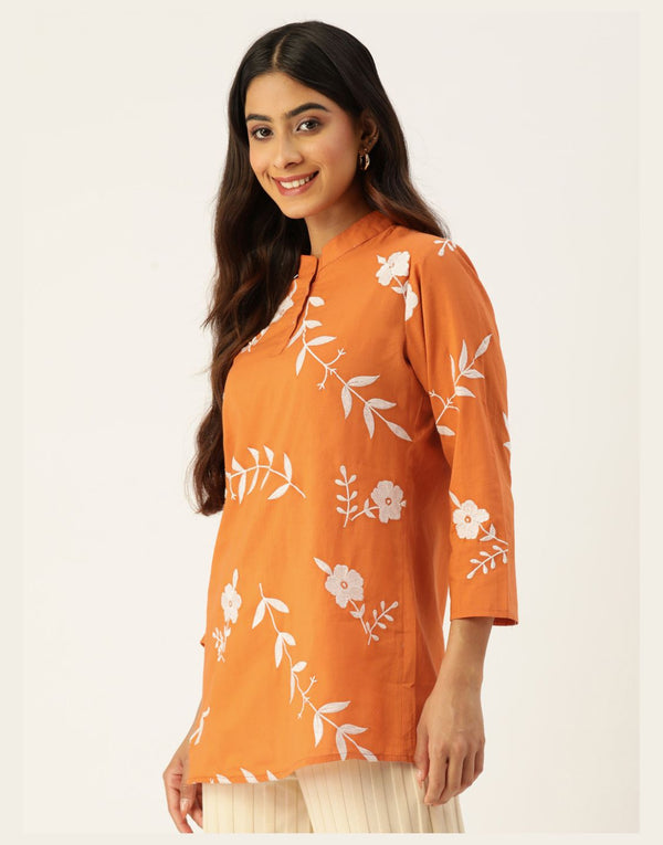 Lima Embroidered Top (Mustard)